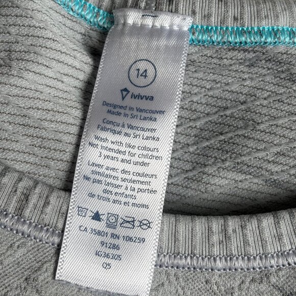 Ivivva by Lululemon Swiftly Fly Tech Seamless Long Sleeve Shirt - Size 14 - Picture 4 of 7
